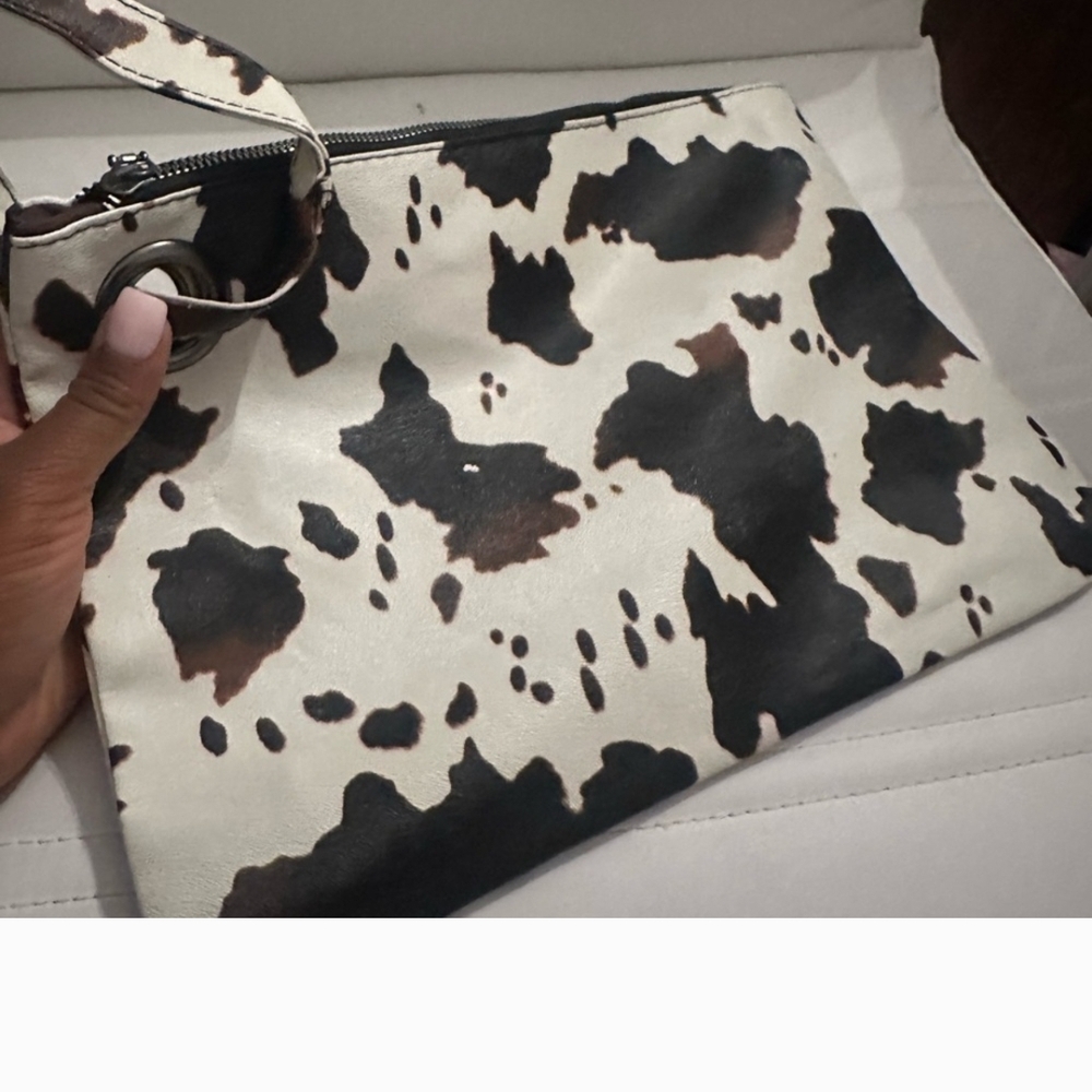 SHEIN Black and Brown Clutch with Bold Design
